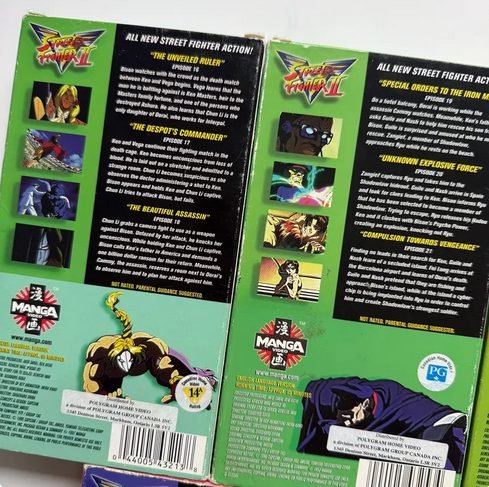 Street Fighter 2 V VHS Manga Lot - VHS - ThrowbackBuys -NostalgicEpisodes
