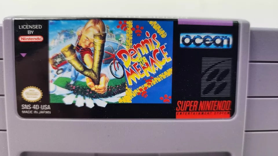 1992 - Super Nintendo Dennis the Mennace Video Game, Japan - RARE