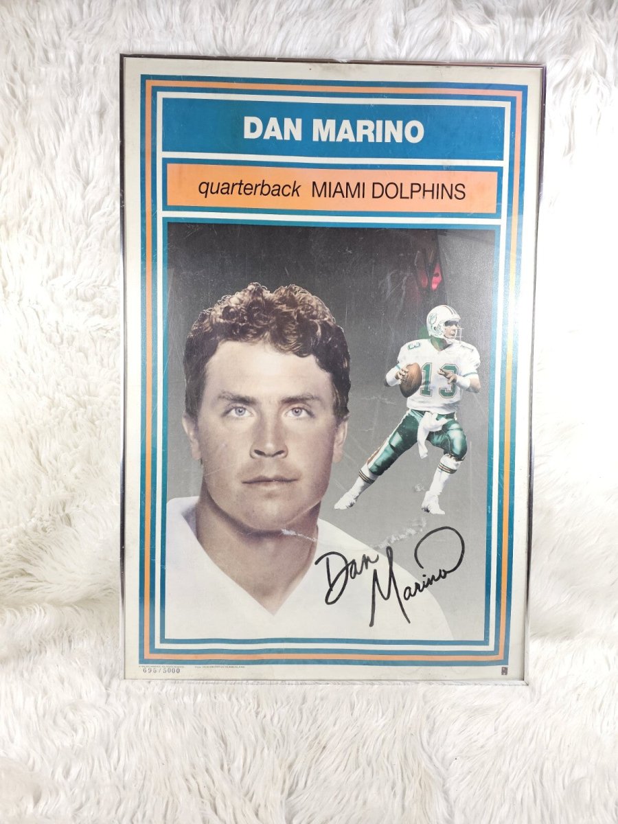 Super Rare Dan Marino Signed Framed 36 x 24in Miami Dolphins Photo 696/5000 - Sports Memorabilia - ThrowbackBuys - The Thrifty Gypsyy Shop