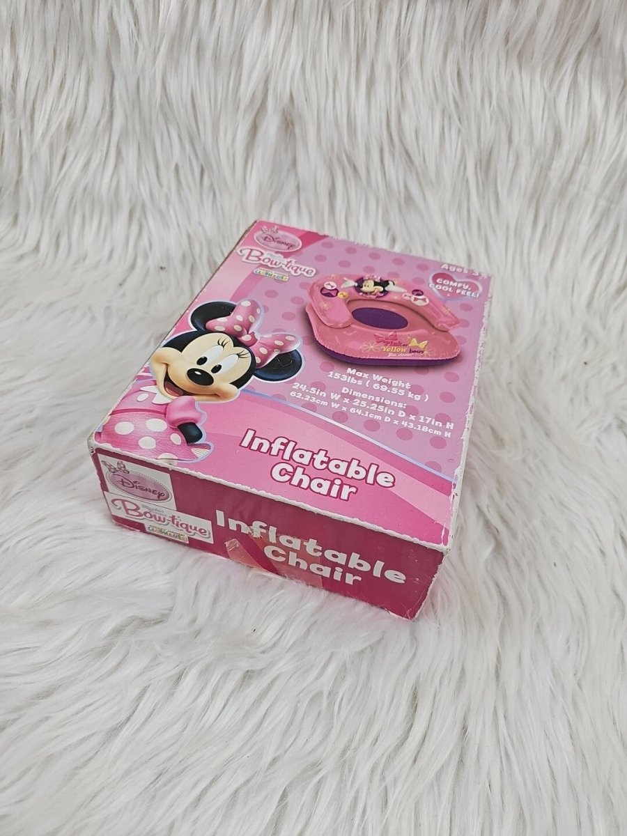 Super Rare Disney Minnie Inflatable Lounge Chair 24" x 25" x 17" - Chairs - ThrowbackBuys - The Thrifty Gypsyy Shop