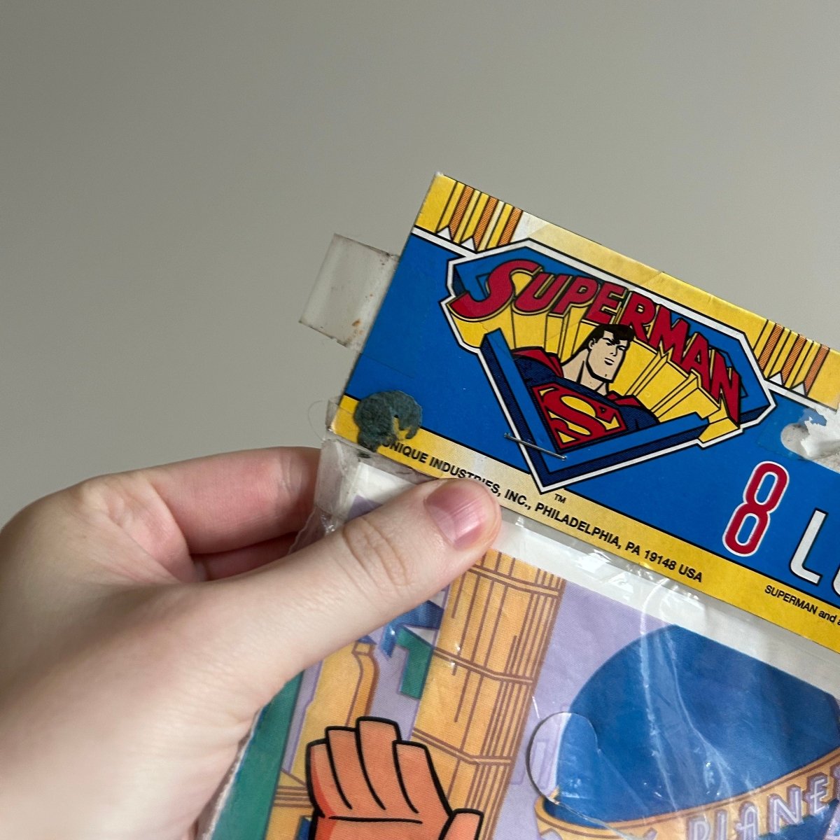 Superman 8 Loot Birthday Party Bags 1996 - Party Favors - ThrowbackBuys - NostalgicEpisodes