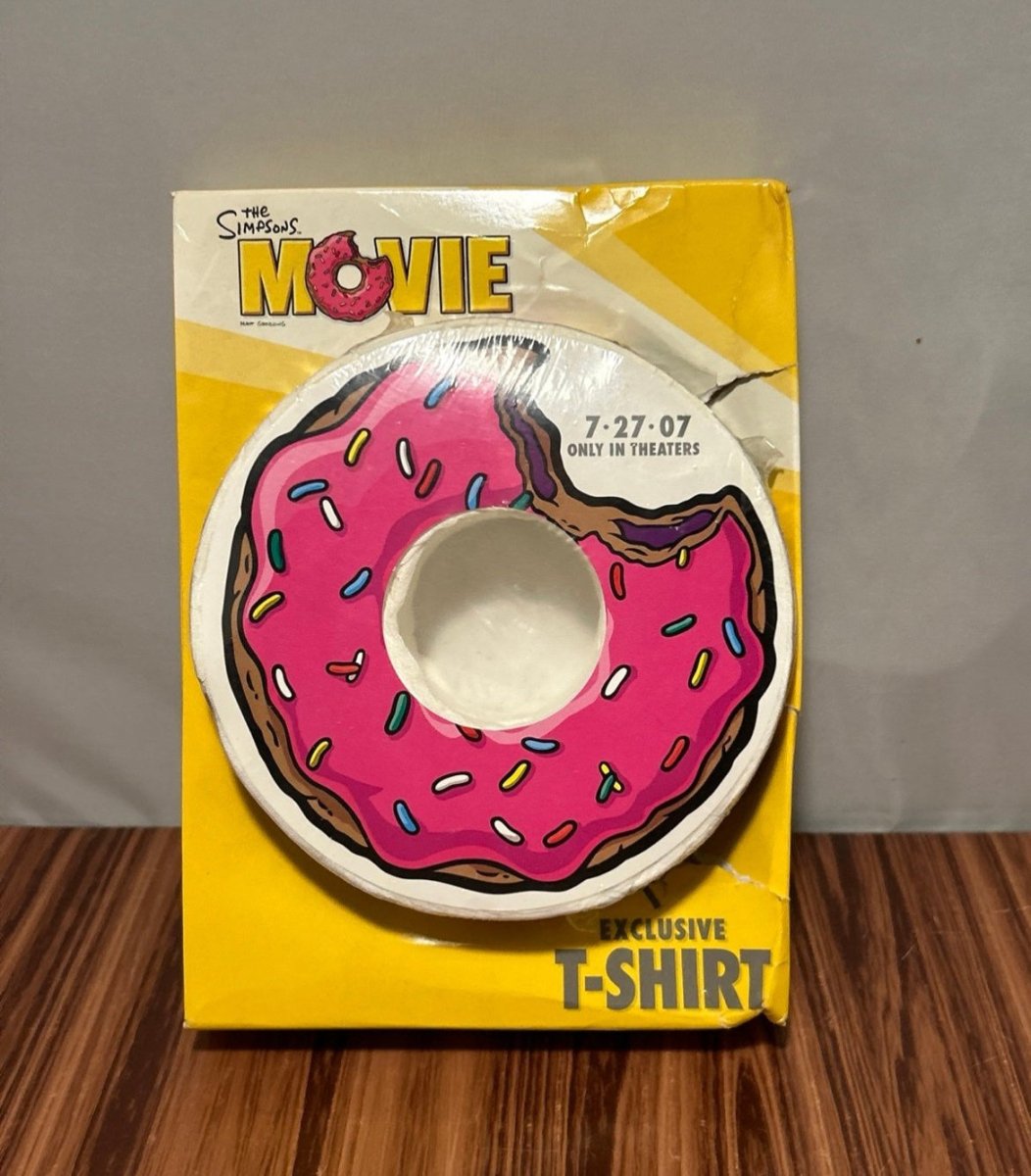 T Shirt Exclusive The Simpsons Movie 2007 Doughnut New Factory Sealed Vintage - Shirts - ThrowbackBuys - Raybar121