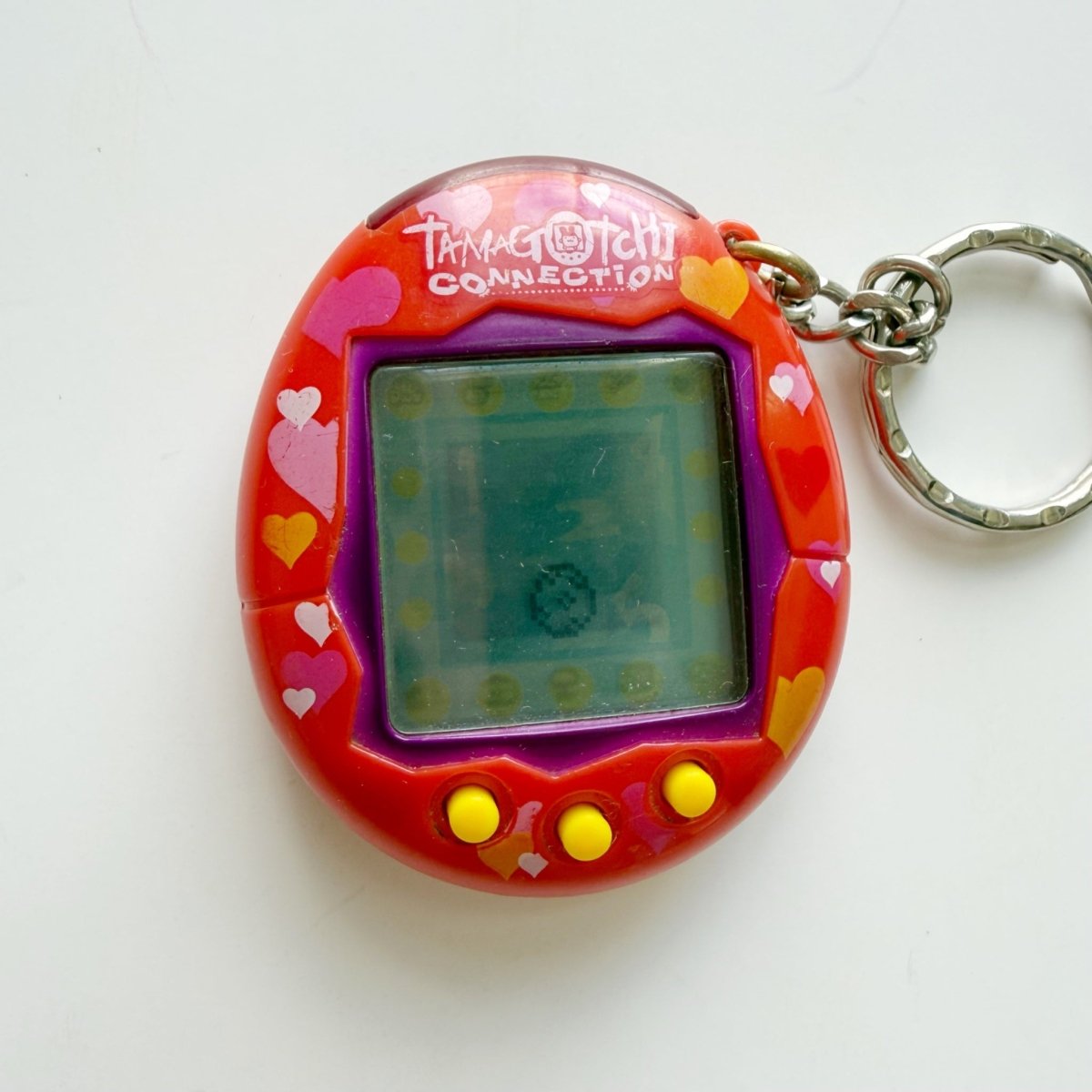 Tamagotchi Connection 2004 KeychainV2 Hearts Bandai Digital Pet - Collectible Toys - ThrowbackBuys - Nostalgicepisodes