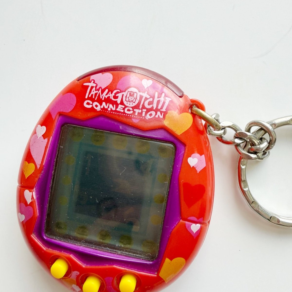 Tamagotchi Connection 2004 KeychainV2 Hearts Bandai Digital Pet - Collectible Toys - ThrowbackBuys - Nostalgicepisodes
