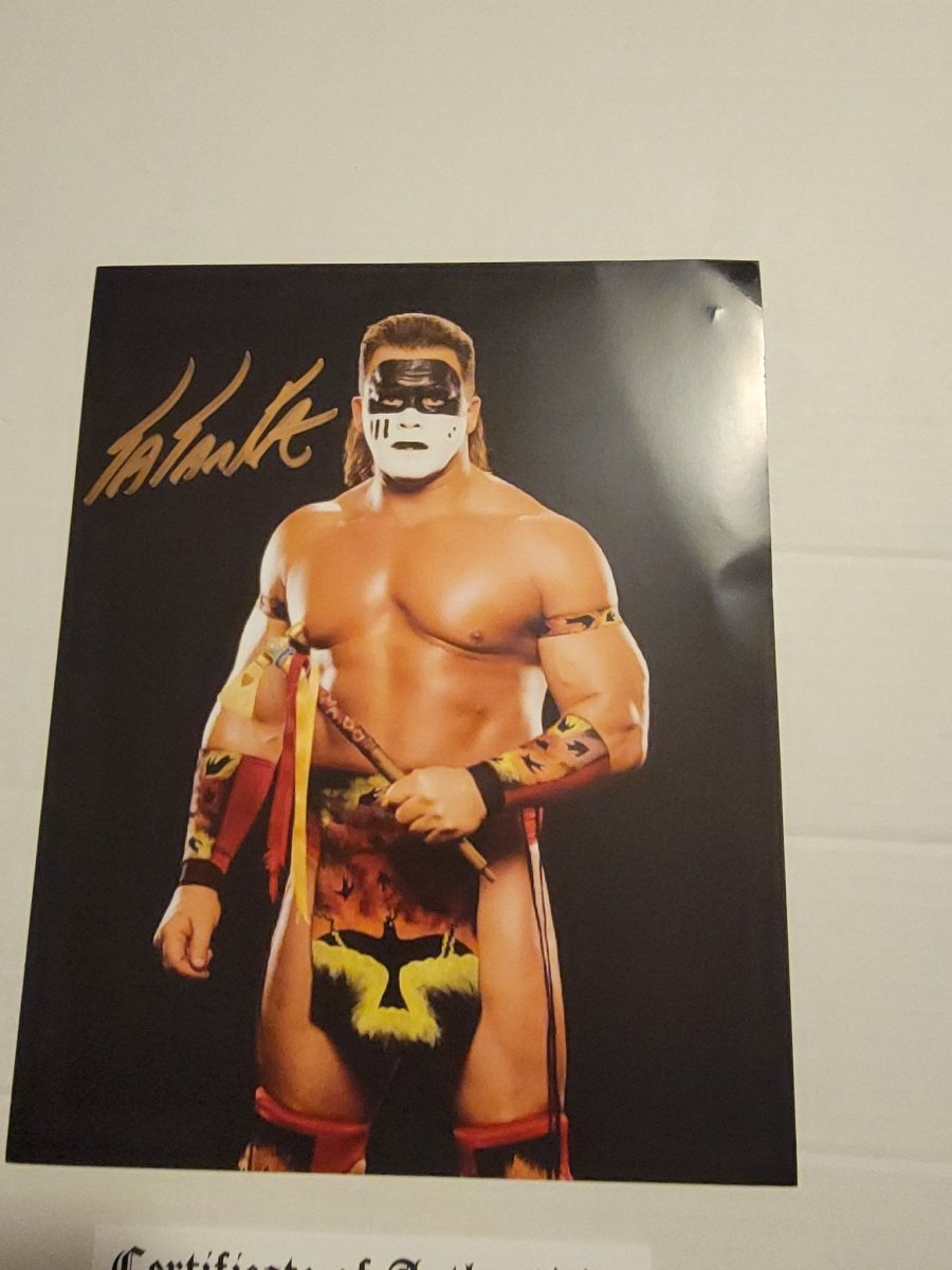 Tatanka Autographed Photo with COA - Paper Goods - ThrowbackBuys - Amanda's Awesome Finds