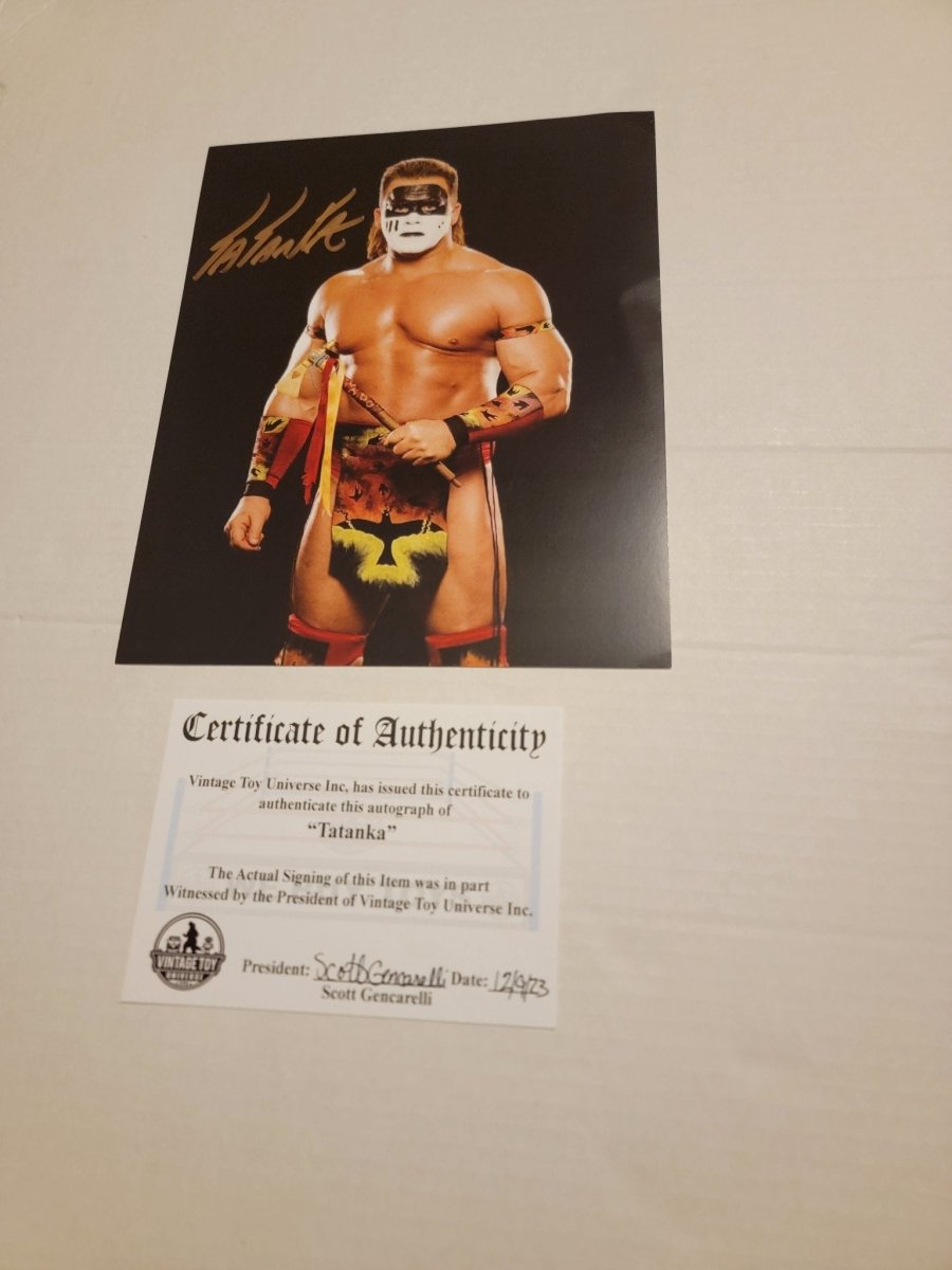 Tatanka Autographed Photo with COA - Paper Goods - ThrowbackBuys - Amanda's Awesome Finds