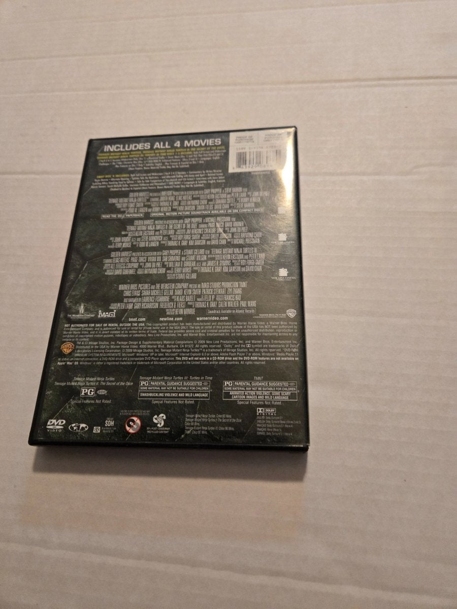 Teenage Mutant Ninja Turtles Movie Collection DVD 4 Disc Set - DVD - ThrowbackBuys - Amanda's Awesome Finds