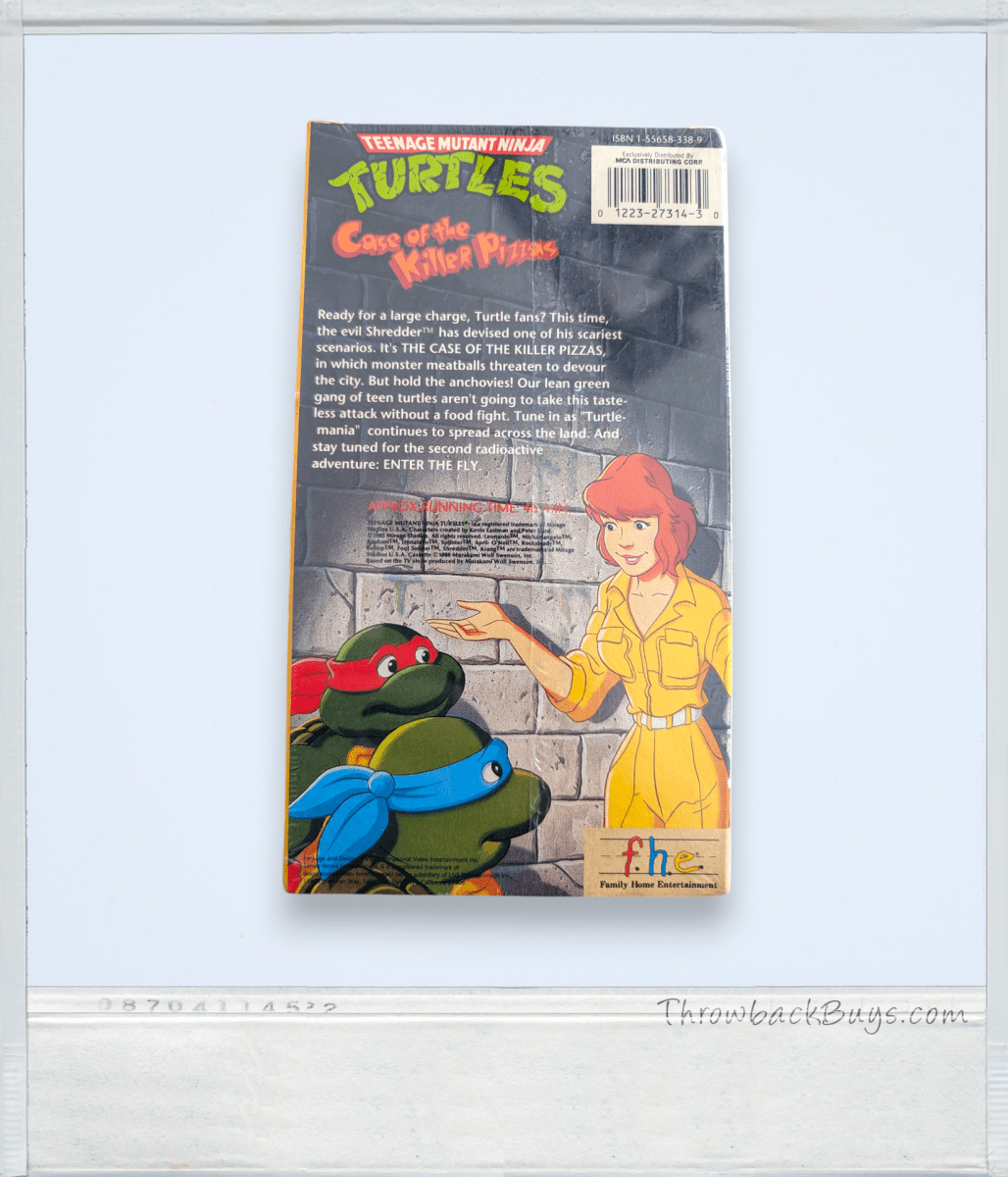 Teenage Mutant Ninja Turtles (TMNT) - Case of the Killer Pizzas VHS, 2001 - Sealed - VHS - ThrowbackBuys - Slaqr Retro Gaming & Collectibles