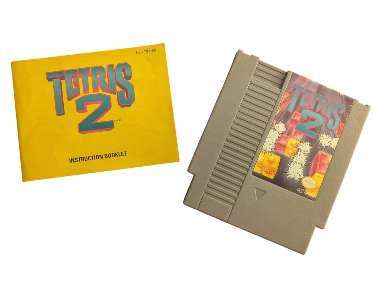 Tetris 2 w/ Manual - Nintendo Entertainment System (NES) - 1994 - Tested/Works - Video Games - ThrowbackBuys -Slaqr Retro Gaming & Collectibles