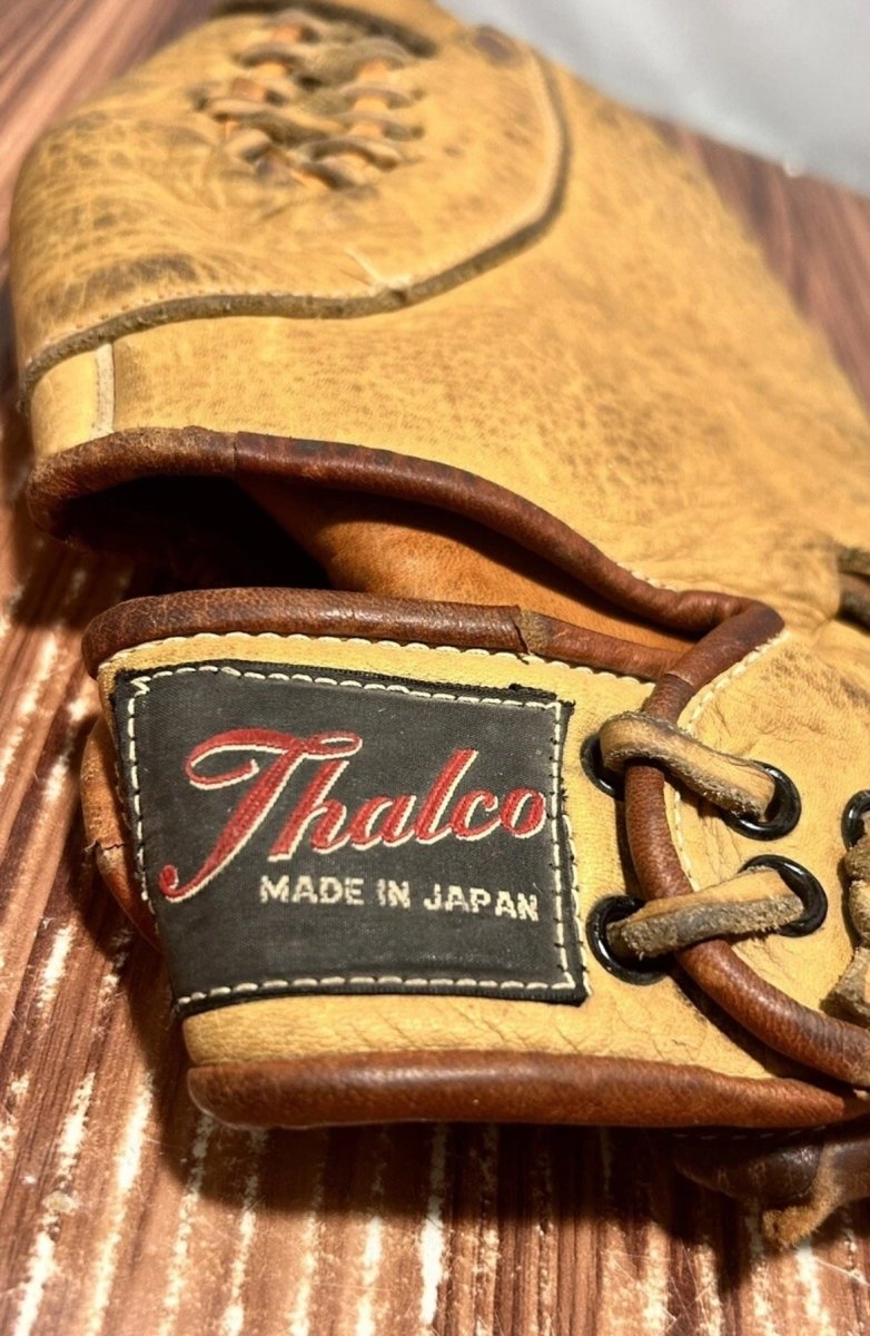 Thalco Deep Pocket Brown Leather Baseball Glove Vintage RARE Made In Japan - Sports Memorabilia - ThrowbackBuys - Raybar121