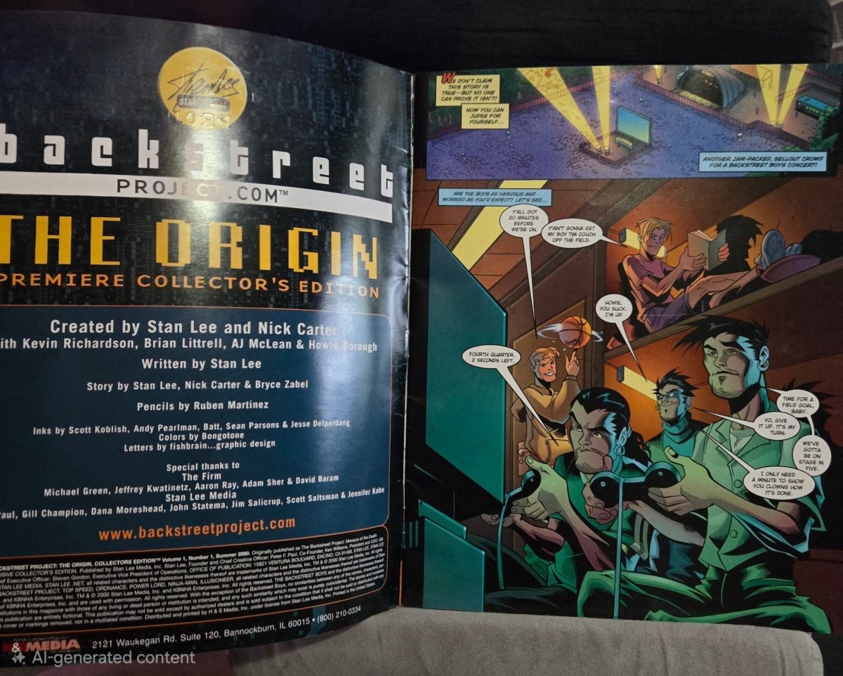 The Backstreet Project Premiere Collectors Edition # 1 Comic Book Stan Lee - Comics - ThrowbackBuys -Amanda's Awesome Finds