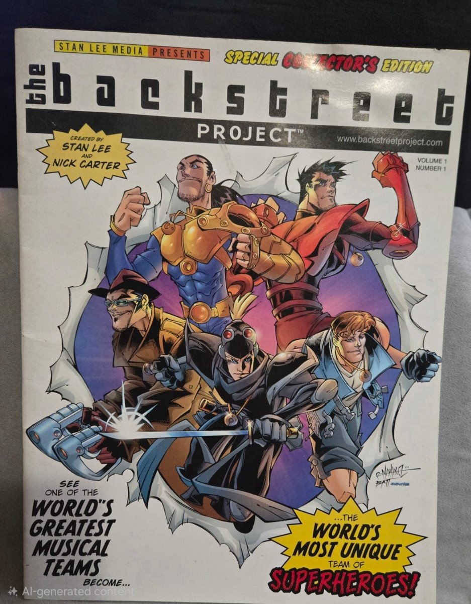 The Backstreet Project Vol Special Collectors Edition # 1 Comic Book Stan Lee - Comics - ThrowbackBuys -Amanda's Awesome Finds