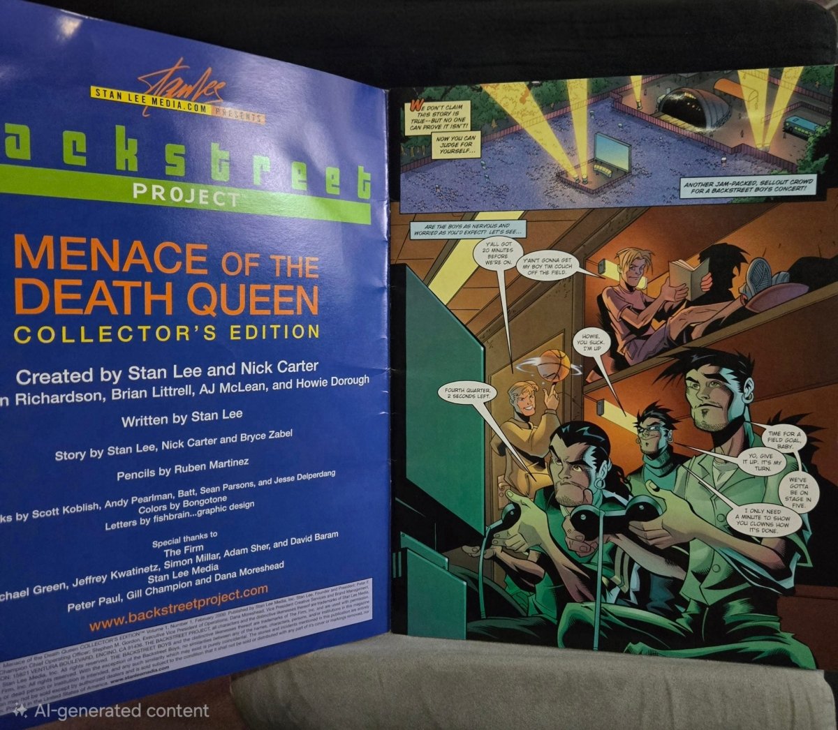 The Backstreet Project Vol Special Collectors Edition # 1 Comic Book Stan Lee - Comics - ThrowbackBuys -Amanda's Awesome Finds