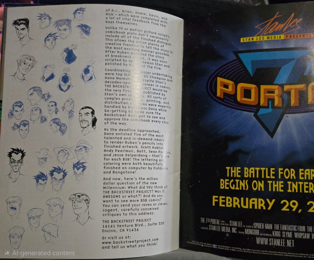 The Backstreet Project Vol Special Collectors Edition # 1 Comic Book Stan Lee - Comics - ThrowbackBuys -Amanda's Awesome Finds