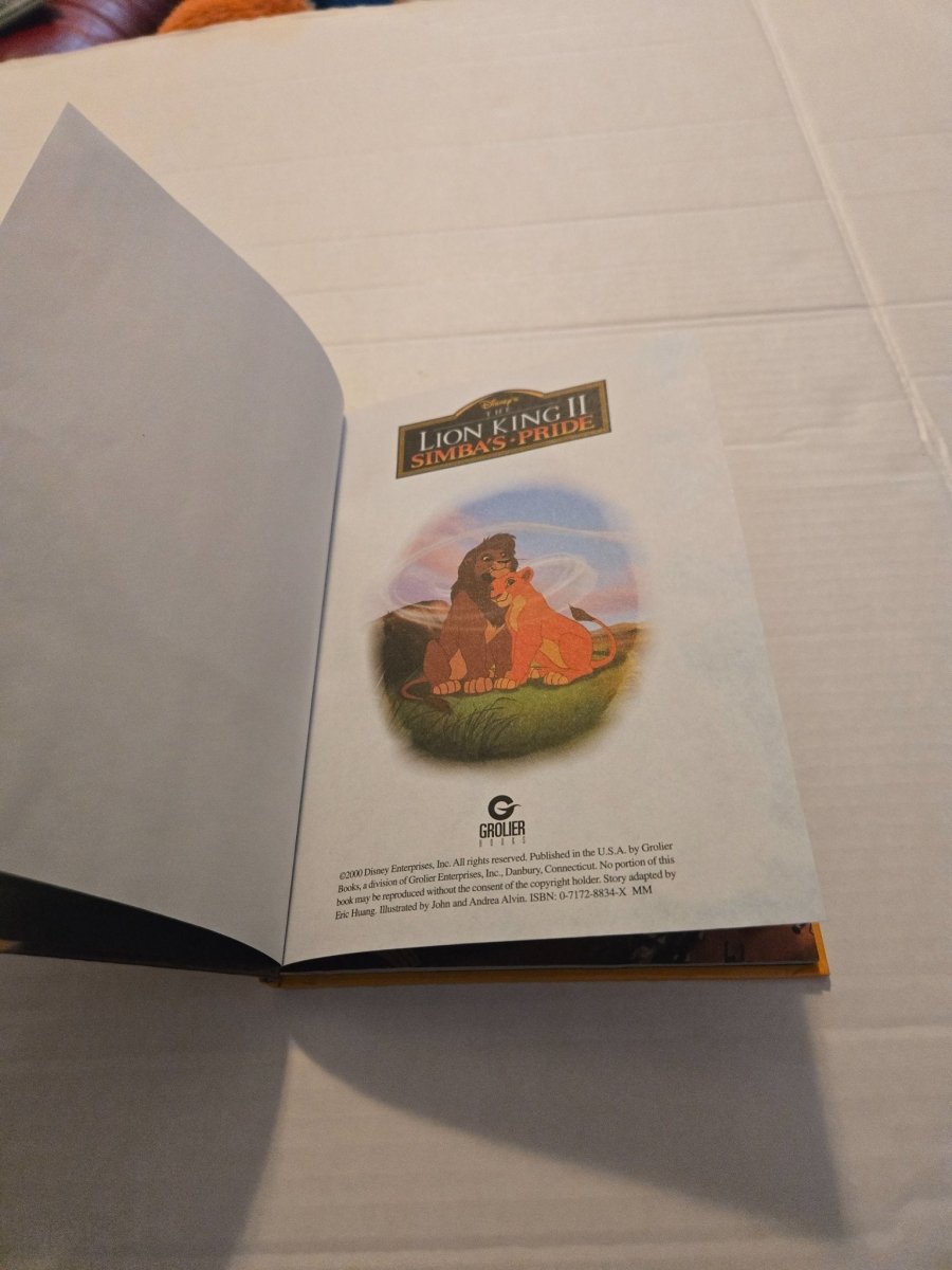 The Lion King II Simba's Pride Book - Books - ThrowbackBuys - Amanda's Awesome Finds
