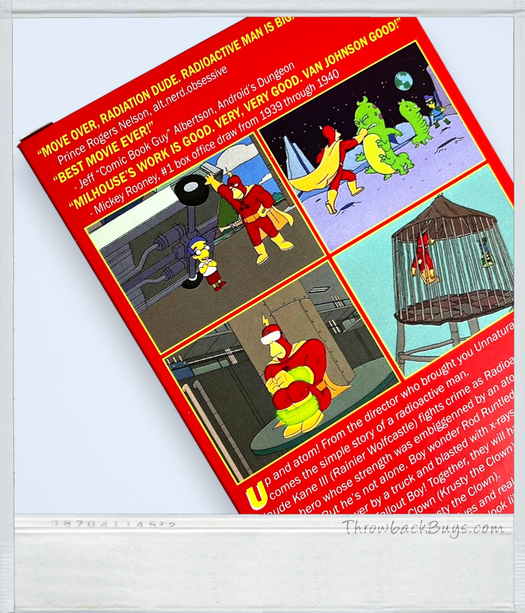 The Simpsons: Radioactive Man Replica VHS - VHS - ThrowbackBuys - ChampagneVideo