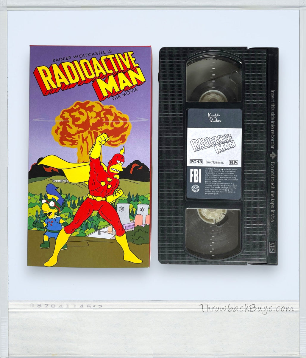 The Simpsons: Radioactive Man Replica VHS - VHS - ThrowbackBuys - ChampagneVideo