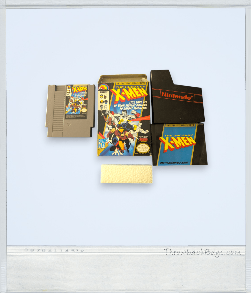 The Uncanny X - Men - COMPLETE IN BOX (1989) - NES - Tested/Works - Video Games - ThrowbackBuys - Slaqr Retro Gaming & Collectibles