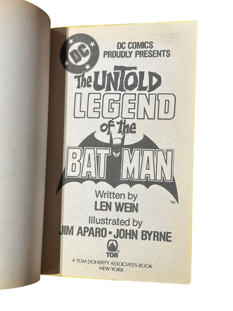 The Untold Legend Of The Batman Len Wein DC Comics Graphic Novel Paperback 1982 - Books - ThrowbackBuys - Abunnysvintageco