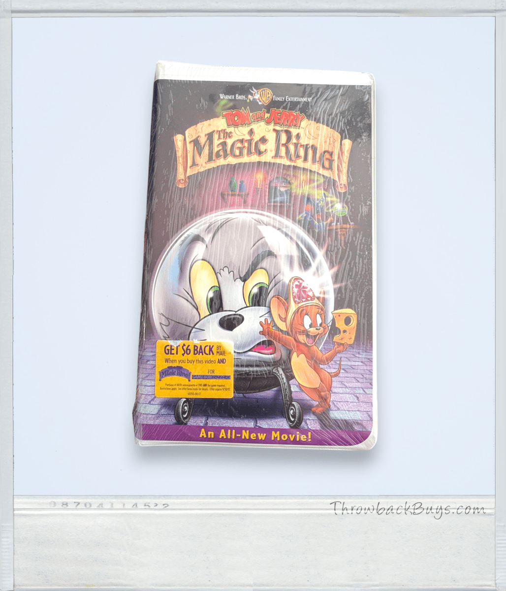 Tom and Jerry: The Magic Ring , 1989 - Sealed - VHS - ThrowbackBuys - Slaqr Retro Gaming & Collectibles