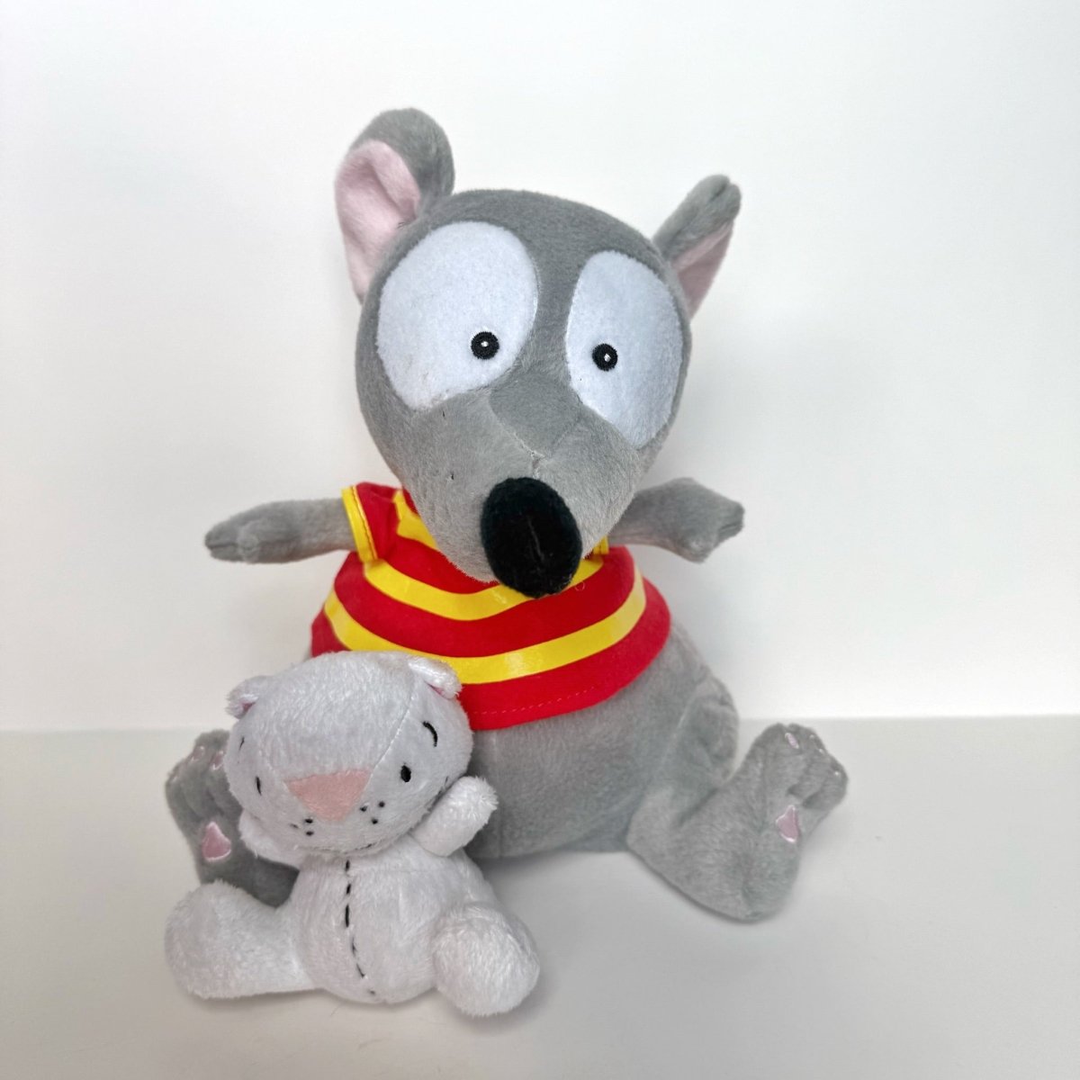 Toopy and Binoo Plush White Cat Mouse Amuze - Plushies - ThrowbackBuys -NostalgicEpisodes