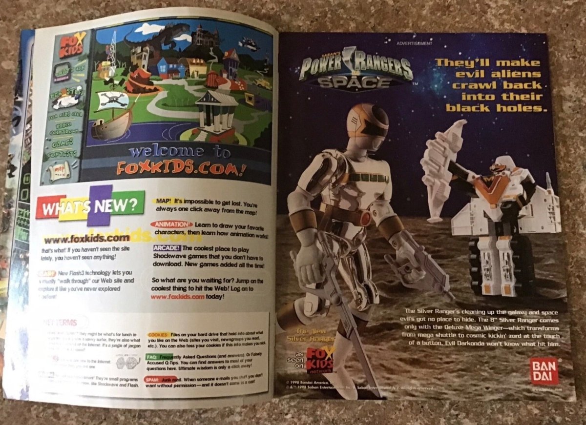 Totally Fox Kids Magazine Power Rangers Space Godzilla Hercules Winter 1998 - Magazines - ThrowbackBuys - Just_in_collections