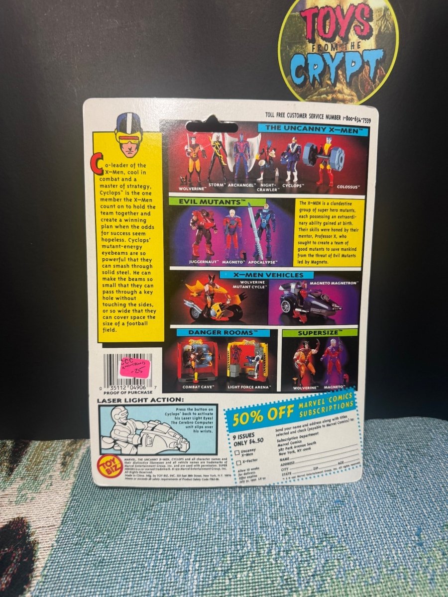 Toybiz X-men Cyclops - Action Figures - Carded - ThrowbackBuys -Toys From The Crypt