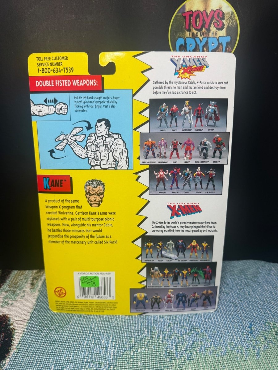 Toybiz X-men Kane - Action Figures - Carded - ThrowbackBuys -Toys From The Crypt