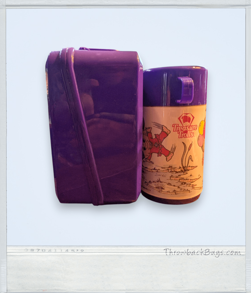 Treasure Trolls Lunchbox & Thermos - by Aladdin 1990s - Lunchboxes - ThrowbackBuys - Slaqr Retro Gaming & Collectibles