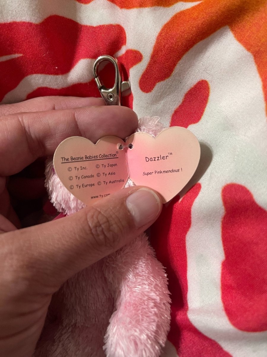 🧸💖 Ty Pinky’s “Dazzler” 2005 Beanie Baby 5.5" Keychain - Plushies - ThrowbackBuys - Furby Queen