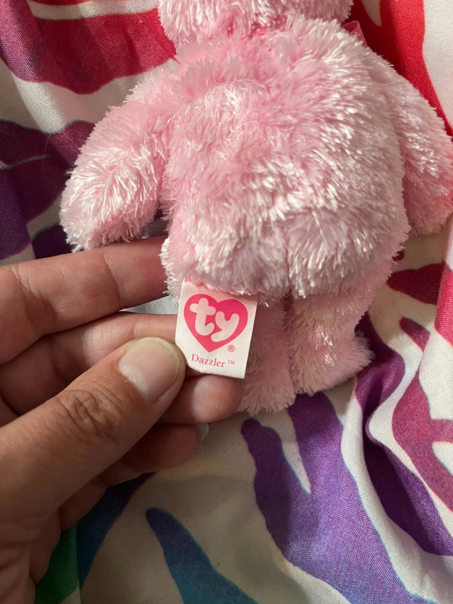 🧸💖 Ty Pinky’s “Dazzler” 2005 Beanie Baby 5.5" Keychain - Plushies - ThrowbackBuys - Furby Queen