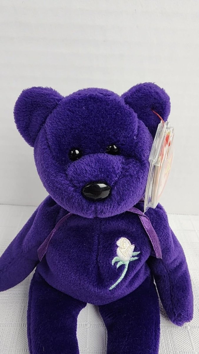 Ty Princess Diana Bear Beanie Babies w/ Tag Errors - New w/ Tags, Vintage, 1997 - ThrowbackBuys - ResellerDoor