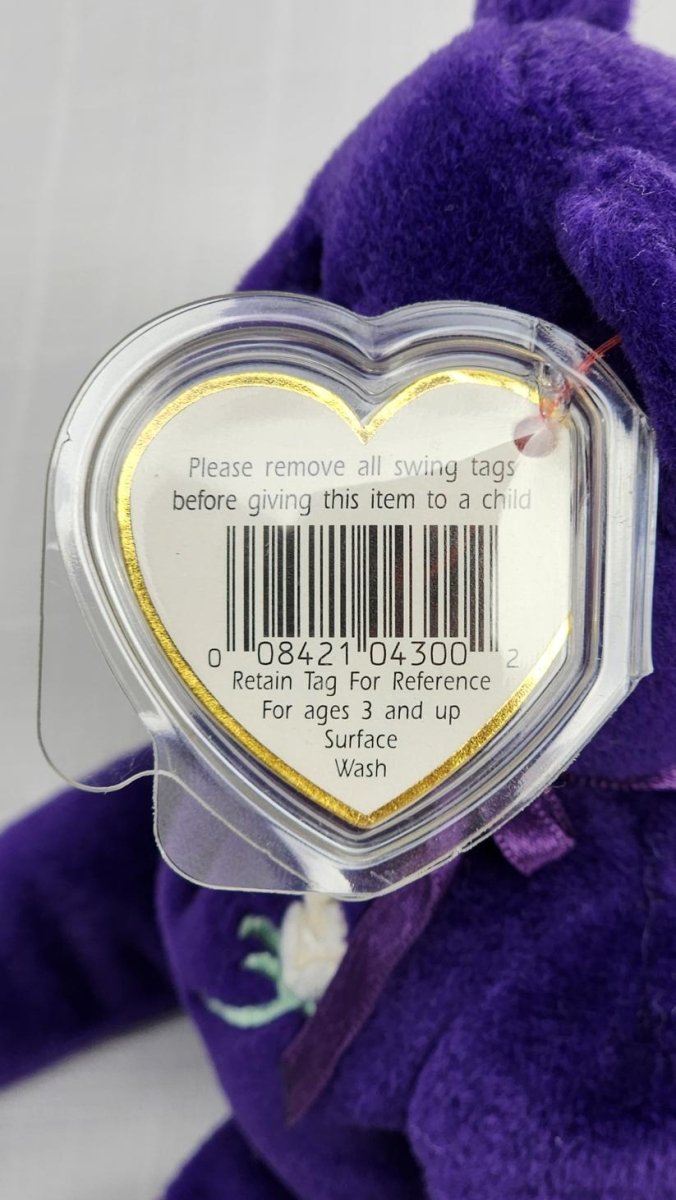 Ty Princess Diana Bear Beanie Babies w/ Tag Errors - New w/ Tags, Vintage, 1997 - ThrowbackBuys - ResellerDoor