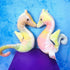 Ty Teenie Beanie Babies - Set of Rainbow Seahorses - Plushies - ThrowbackBuys -Starbunnyvintage