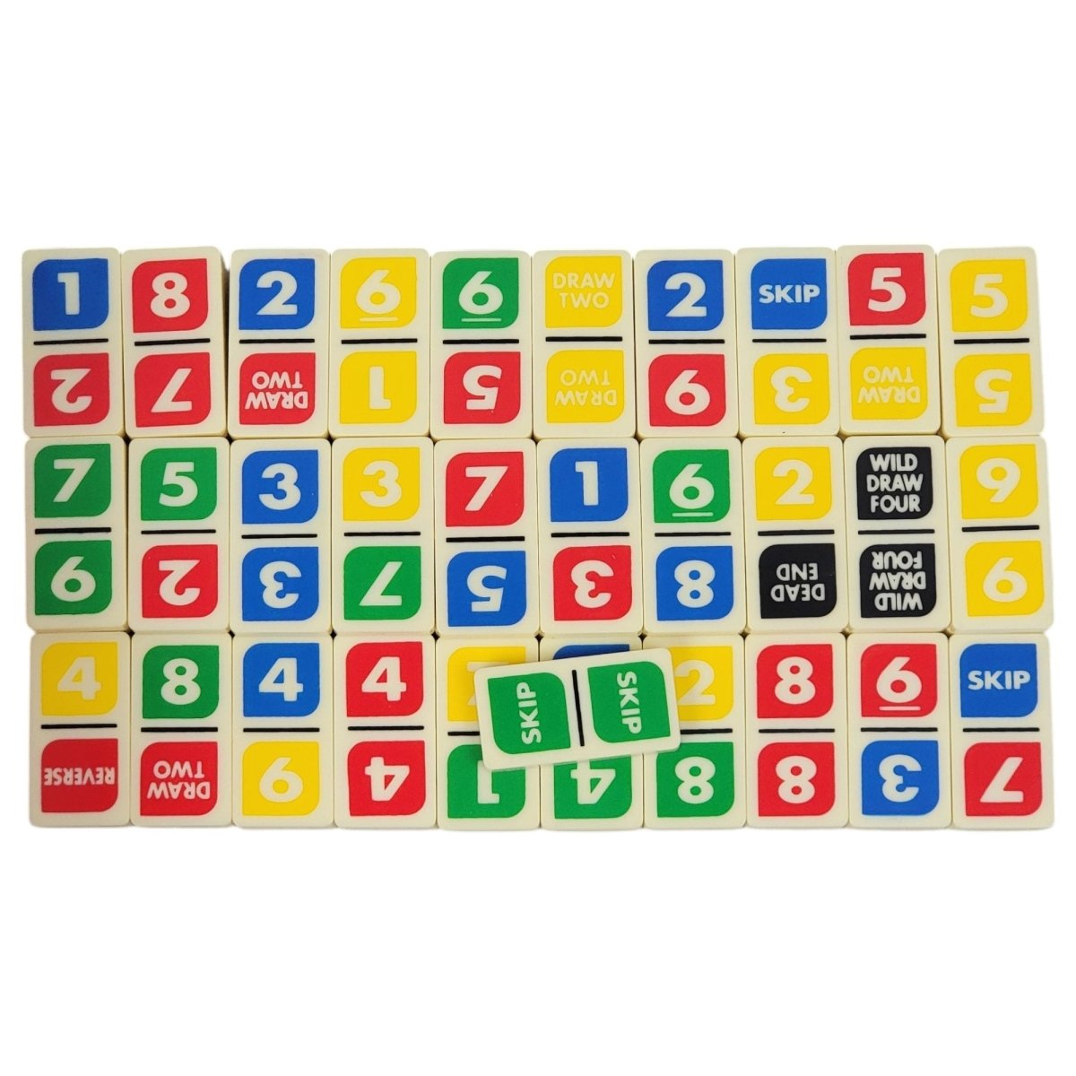 Uno Dominos Game - Mattel 1994 COMPLETE** - Board Games - ThrowbackBuys - A N E 1 Stop Shop