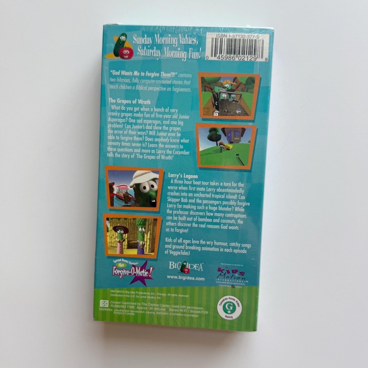 VeggieTales VHS Tape God Wants Me to Forgive Them!?! SEALED - Movies - ThrowbackBuys - NostalgicEpisodes
