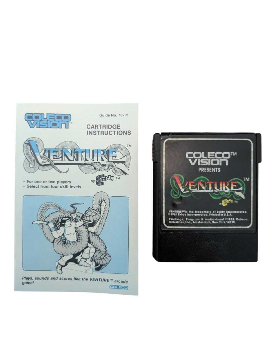 Venture & Manual - Colecovision - (1982) - Video Games - ThrowbackBuys -Slaqr Retro Gaming & Collectibles
