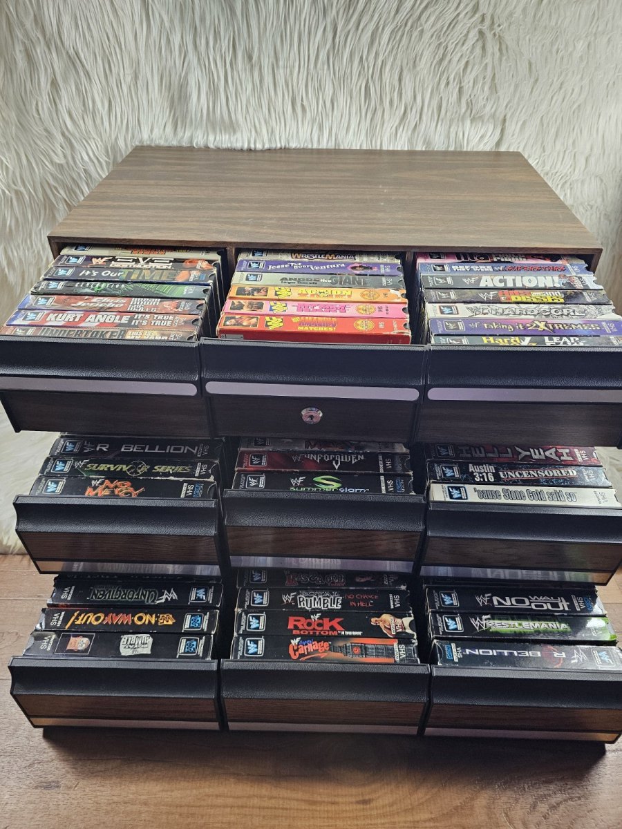 Vintage - 110 Wrestling WCW/WWF Vintage VHS Tapes, The Rock& Stone Cold - RARE - VHS - ThrowbackBuys - The Thrifty Gypsyy Shop