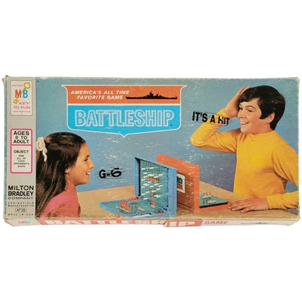 Vintage 1967 BATTLESHIP Board Game Milton Bradley Game 4730 - COMPLETE - Board Games - ThrowbackBuys - A N E 1 Stop Shop