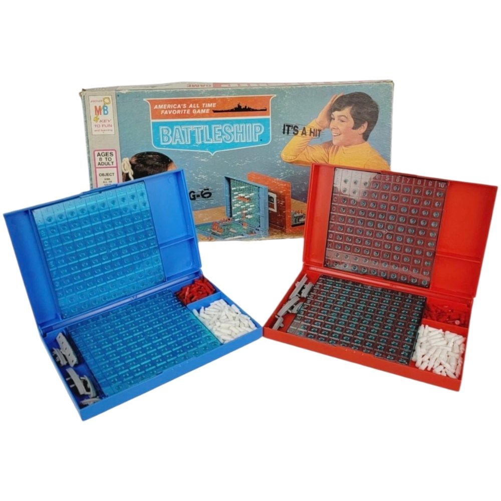 Vintage 1967 BATTLESHIP Board Game Milton Bradley Game 4730 - COMPLETE - Board Games - ThrowbackBuys - A N E 1 Stop Shop