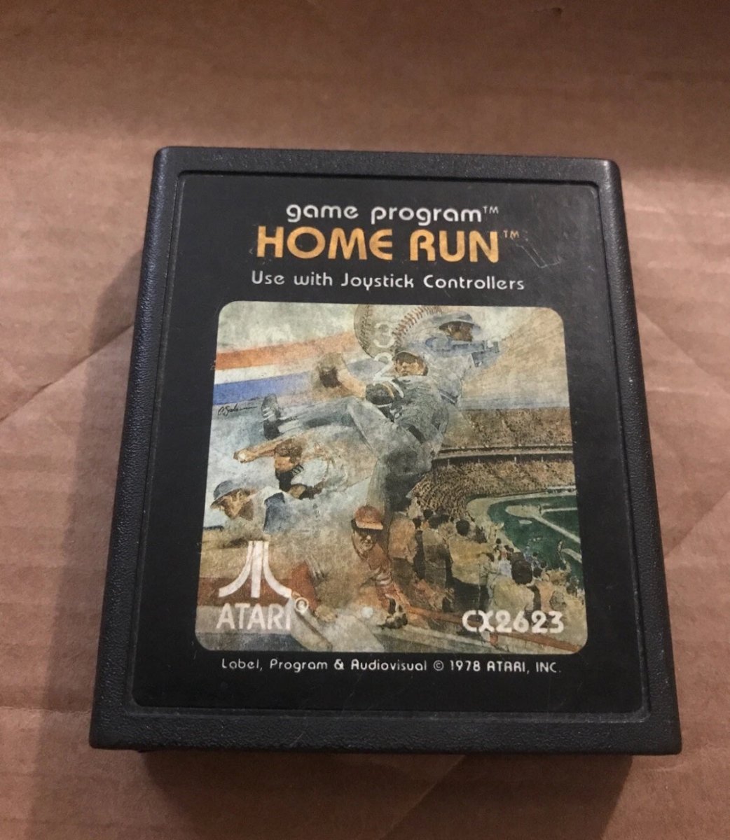 Vintage 1978 Atari 2600 Game Cartridge Home Run - Video Games - ThrowbackBuys - Raybar121