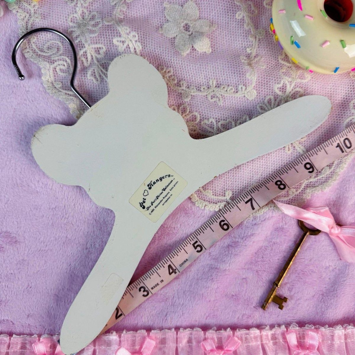 Vintage 1983 Pansy Panda Wooden Hanger for Clothing - Outfit Sets - ThrowbackBuys - Starbunnyvintage