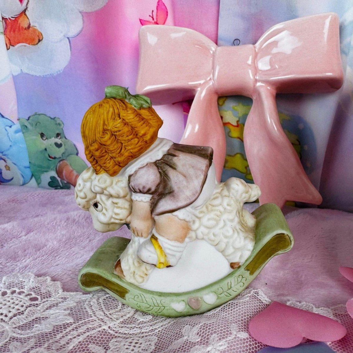 Vintage 1988 Dolly Dingle Porcelain Bisque Figurine - ThrowbackBuys - Starbunnyvintage