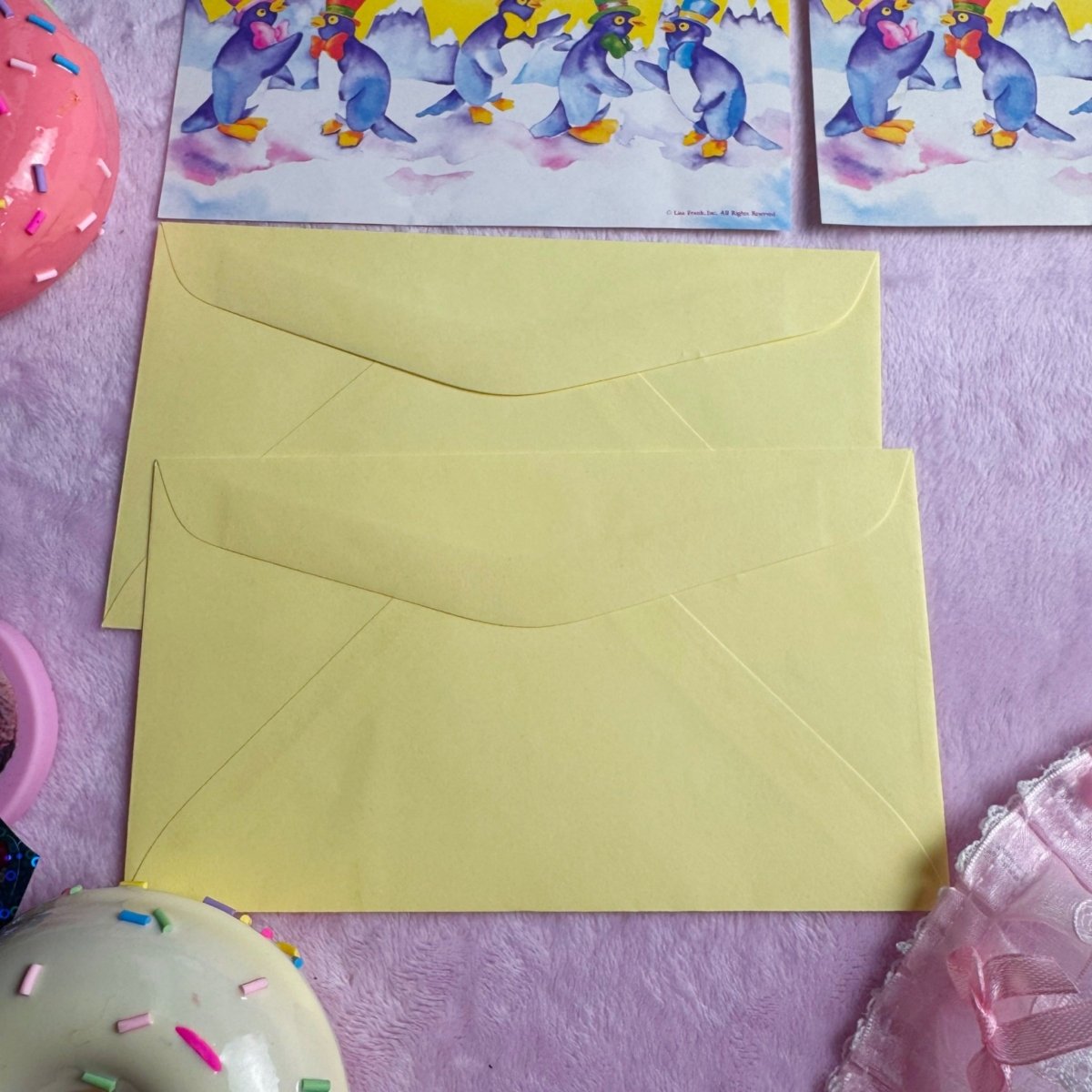 Vintage 1988 Lisa Frank Penguin Stationery Lot - Paper Goods - ThrowbackBuys - Starbunnyvintage