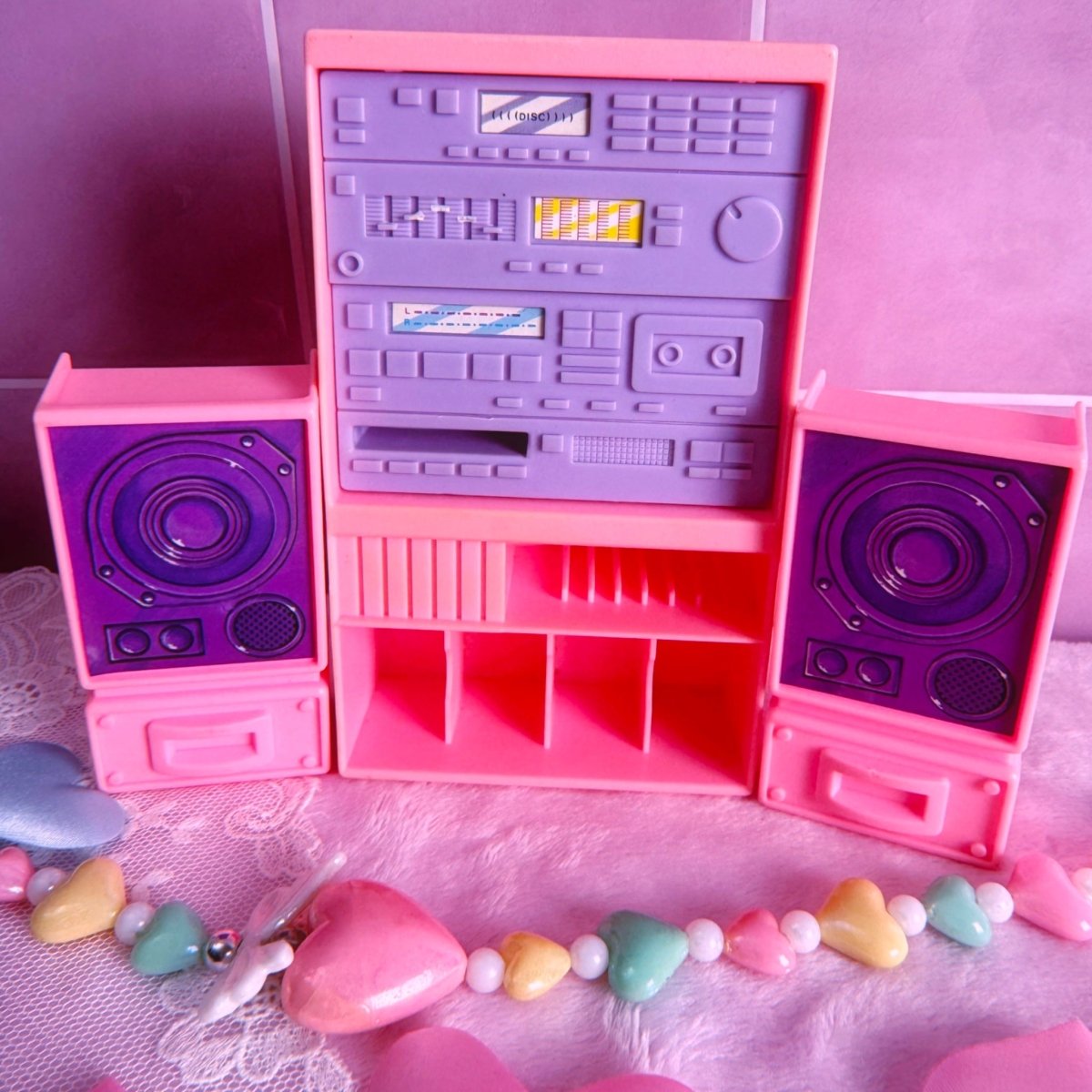 Vintage 1989 Mattel Arco Barbie Stereo Cabinet Speakers - Action Figures & Collectibles - ThrowbackBuys - Starbunnyvintage