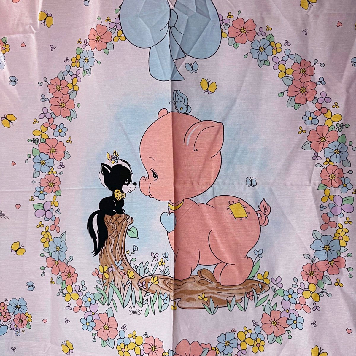 Vintage 1990s Precious Moments Fabric Panel - Arts & Crafts - ThrowbackBuys - Starbunnyvintage