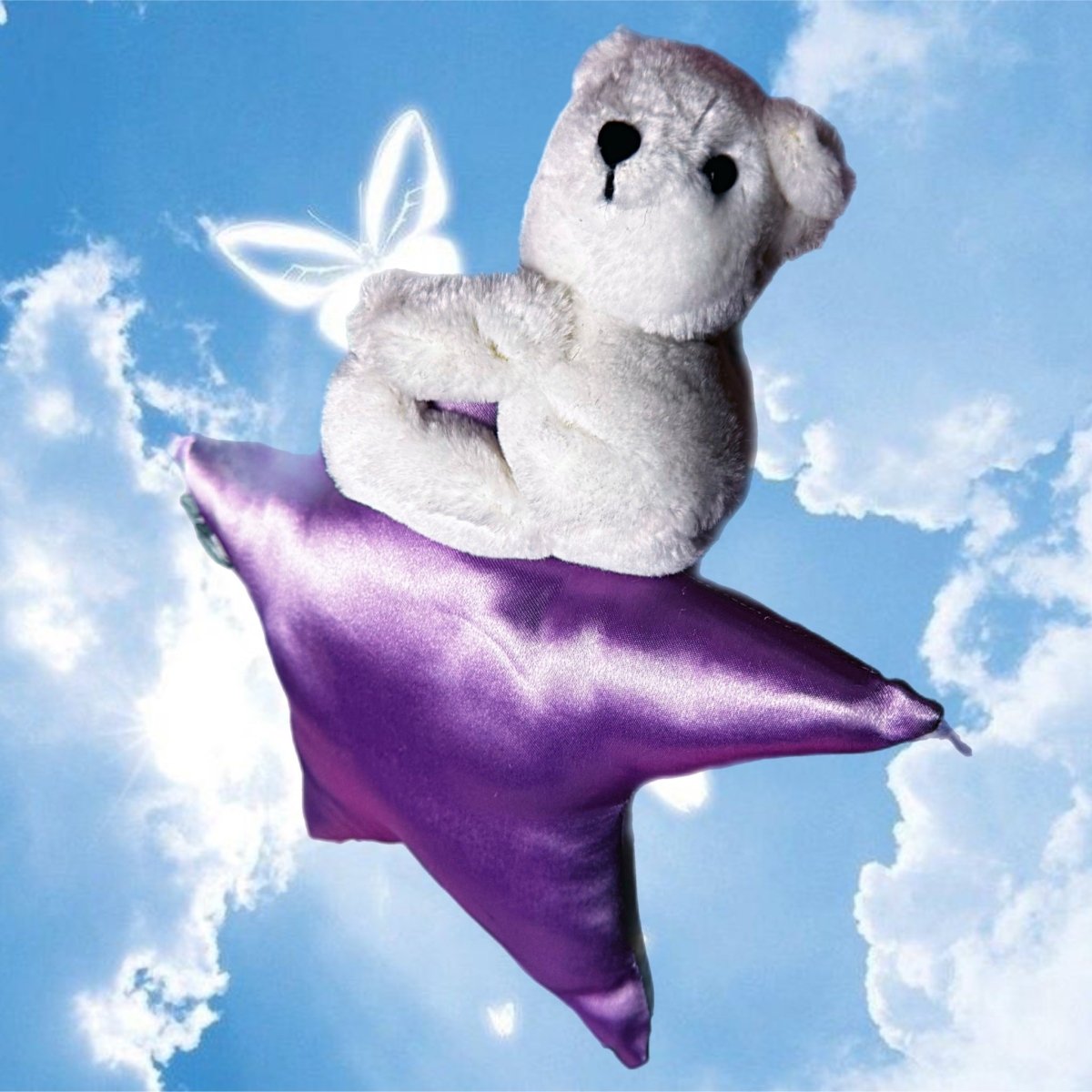Vintage 1990s Teddy Bear Star Plush - Wall Decor - Decor - ThrowbackBuys -Starbunnyvintage