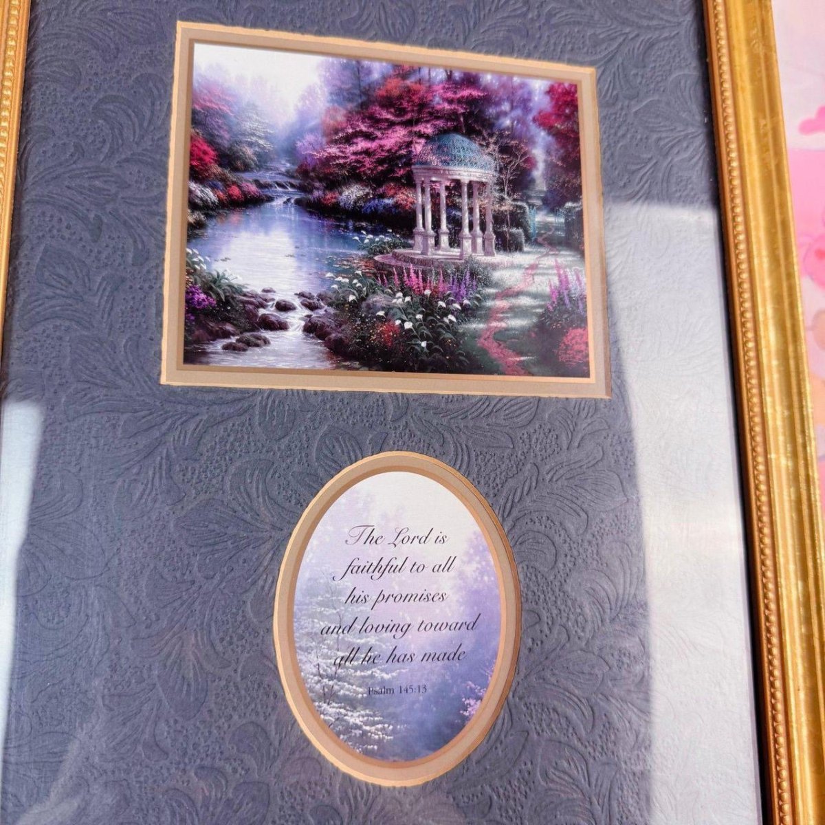 Vintage 1990s - Thomas Kinkade Framed Accent Prints "Love & Faith" - ThrowbackBuys - Starbunnyvintage