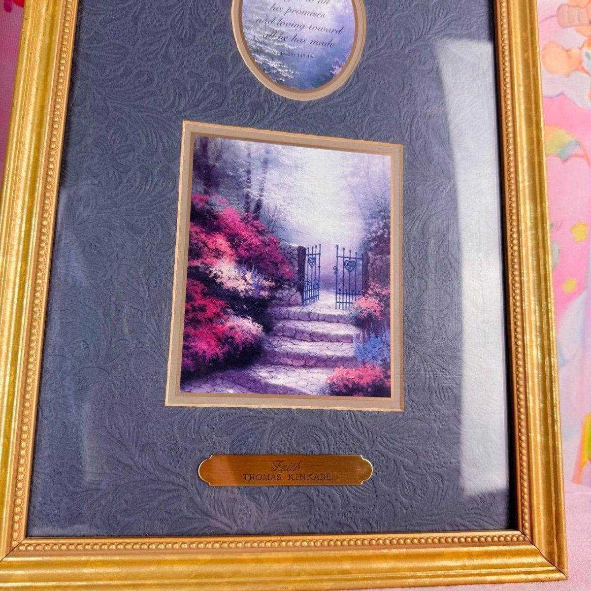 Vintage 1990s - Thomas Kinkade Framed Accent Prints "Love & Faith" - ThrowbackBuys - Starbunnyvintage