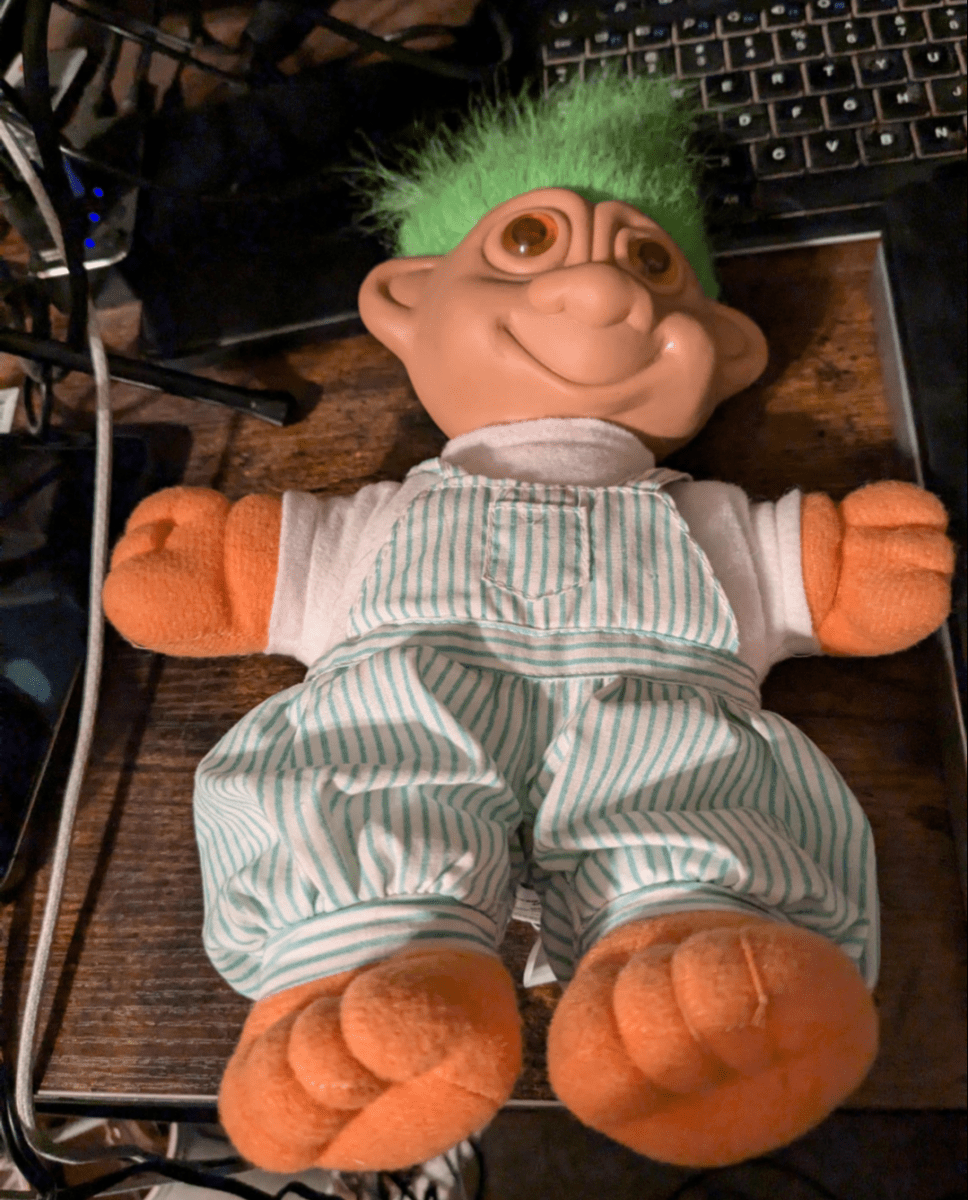 Vintage 1992 Troll Doll Light Up Eyes Works - Action Figures & Collectibles - ThrowbackBuys - Furby Queen
